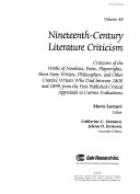 Nineteenth-century Literature Criticism by Laurie Lanzen Harris