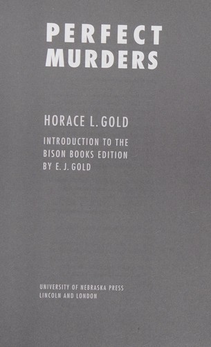 Perfect murders by H. L. Gold