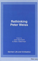 Rethinking Peter Weiss by Jost Hermand
