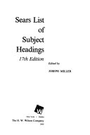 Sears List of Subject Headings by Minnie Earl Sears