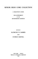 Senior High Core Collection by Raymond W. Barber