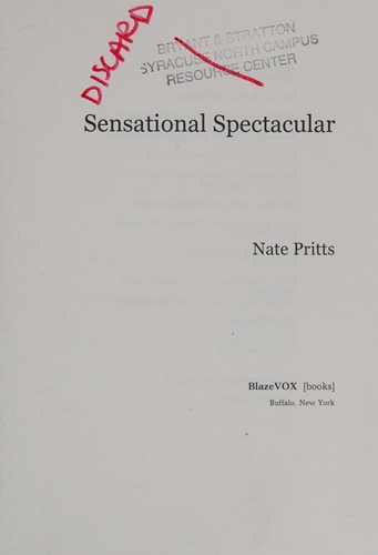 Sensational Spectacular by Nate Pritts