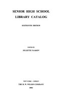 Standard Catalog for High School Libraries by H.W. Wilson Company