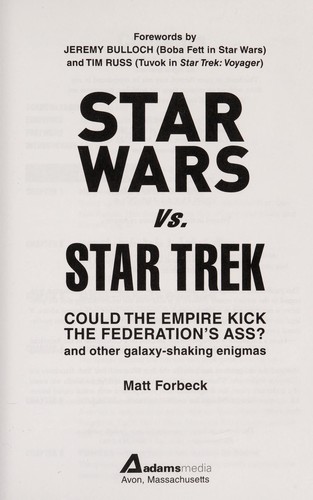 Star Wars vs. Star Trek by Matt Forbeck