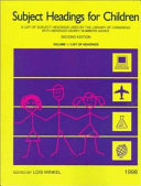 Subject Headings for Children by Lois Winkel