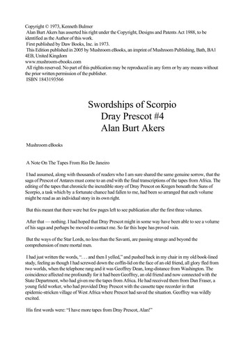 Swordships of Scorpio by Alan Burt Akers