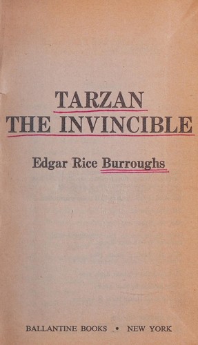 Tarzan the Invincible by Edgar Rice Burroughs