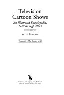 Television Cartoon Shows by Hal Erickson