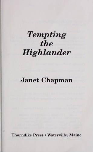 Tempting the highlander by Janet Chapman