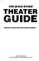 The Back Stage Theater Guide by Trevor R. Griffiths