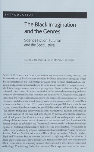 The black imagination, science fiction, futurism and the speculative by Sandra Jackson
