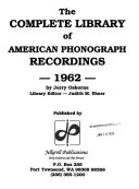 The Complete Library of American Phonograph Recordings by Jerry Osborne