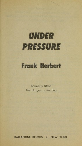 The Dragon in the Sea by Frank Herbert