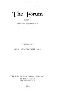 The Forum by Lorettus Sutton Metcalf