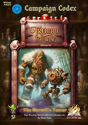 The Hermit’s Tower Adventure 5E (Trouble Brewing Adventure Arc 2): Campaign Codex Series, 5th Edition Fantasy RPG Adventure by Taylor, Mr Simon  Peter