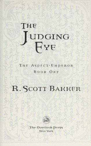 The judging eye by R. Scott Bakker