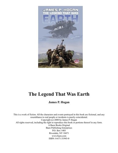 The legend that was Earth by James P. Hogan
