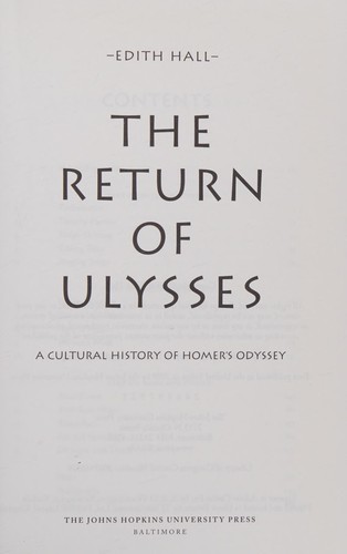 The return of Ulysses by Edith Hall