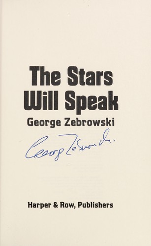 The stars will speak by George Zebrowski