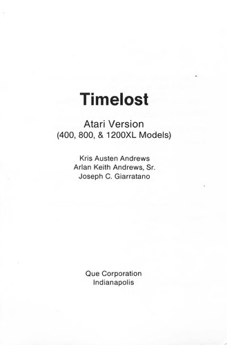 Timelost. (Timex/Sinclair version) by Joseph C. Giarratano