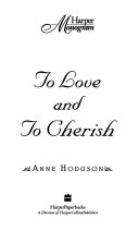 To Love and to Cherish by Ann Hodgson