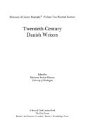Twentieth-century Danish Writers by Marianne Stecher-Hansen