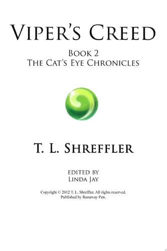 Viper's Creed Enemies to Lovers YA Fantasy Adventure by T. L. Shreffler