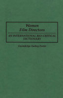 Women Film Directors by Gwendolyn A. Foster