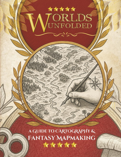 Worlds Unfolded A Guide to Cartography & Fantasy Mapmaking: The Step-by-Step Art of Creating Worlds Worth Getting Lost In by Barton, Sophie